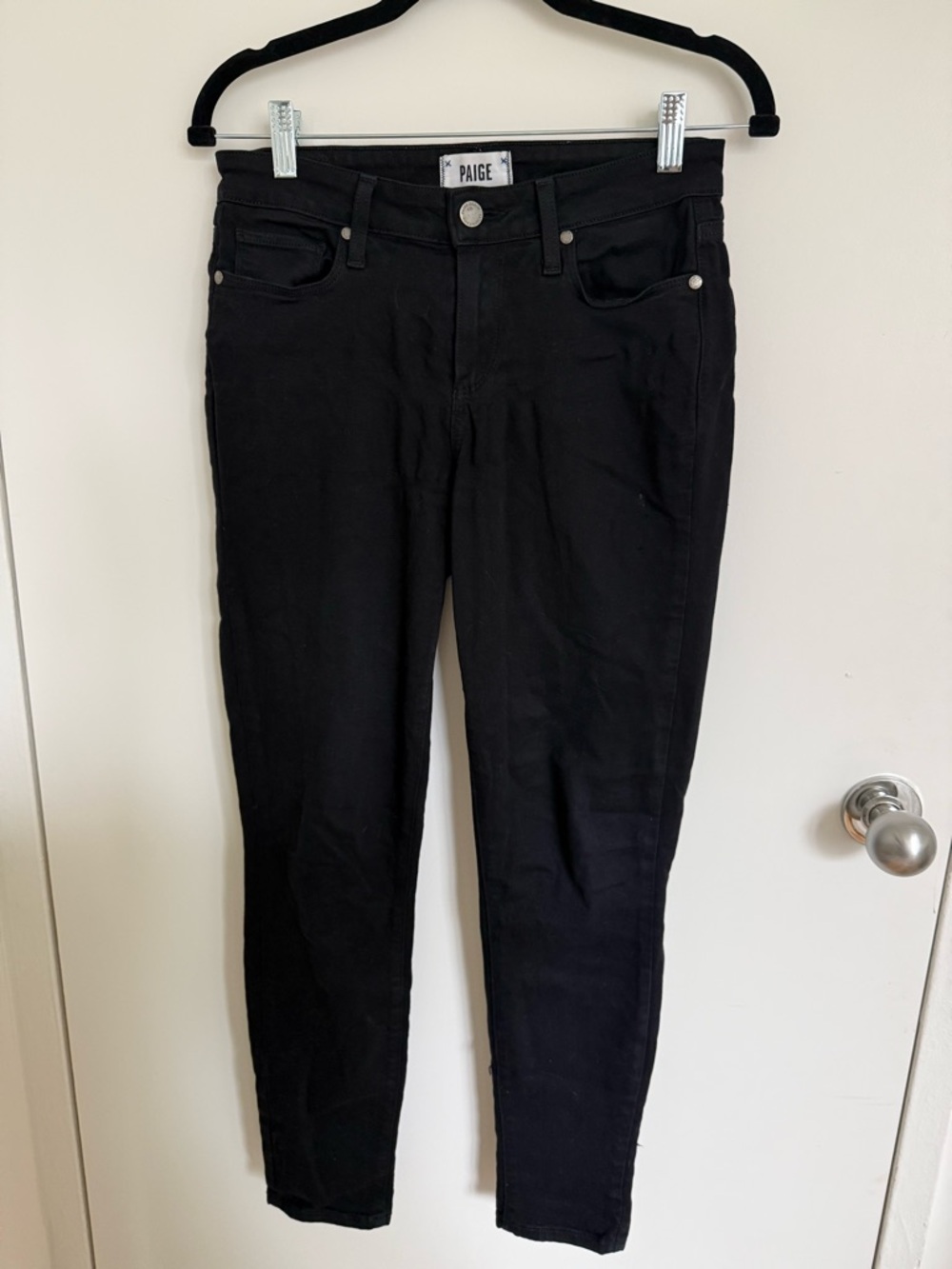 PAIGE Black Skinny Jeans